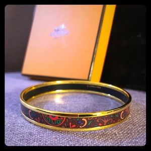 Hermes enamel bangle bracelet